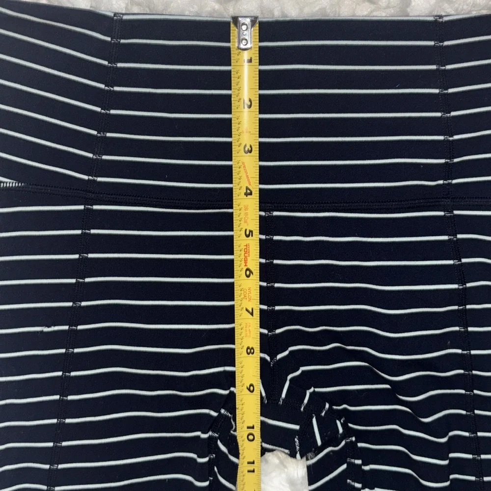 Athleta Chaturanga Yoga High Rise Cropped Striped Tights, Size S - Picture 8 of 16